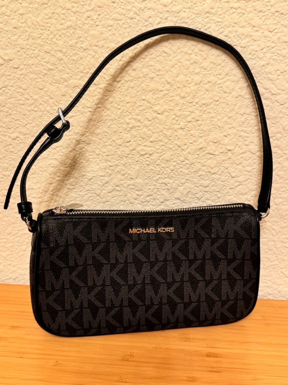 Michael Kors Black Leather Shoulder Bag